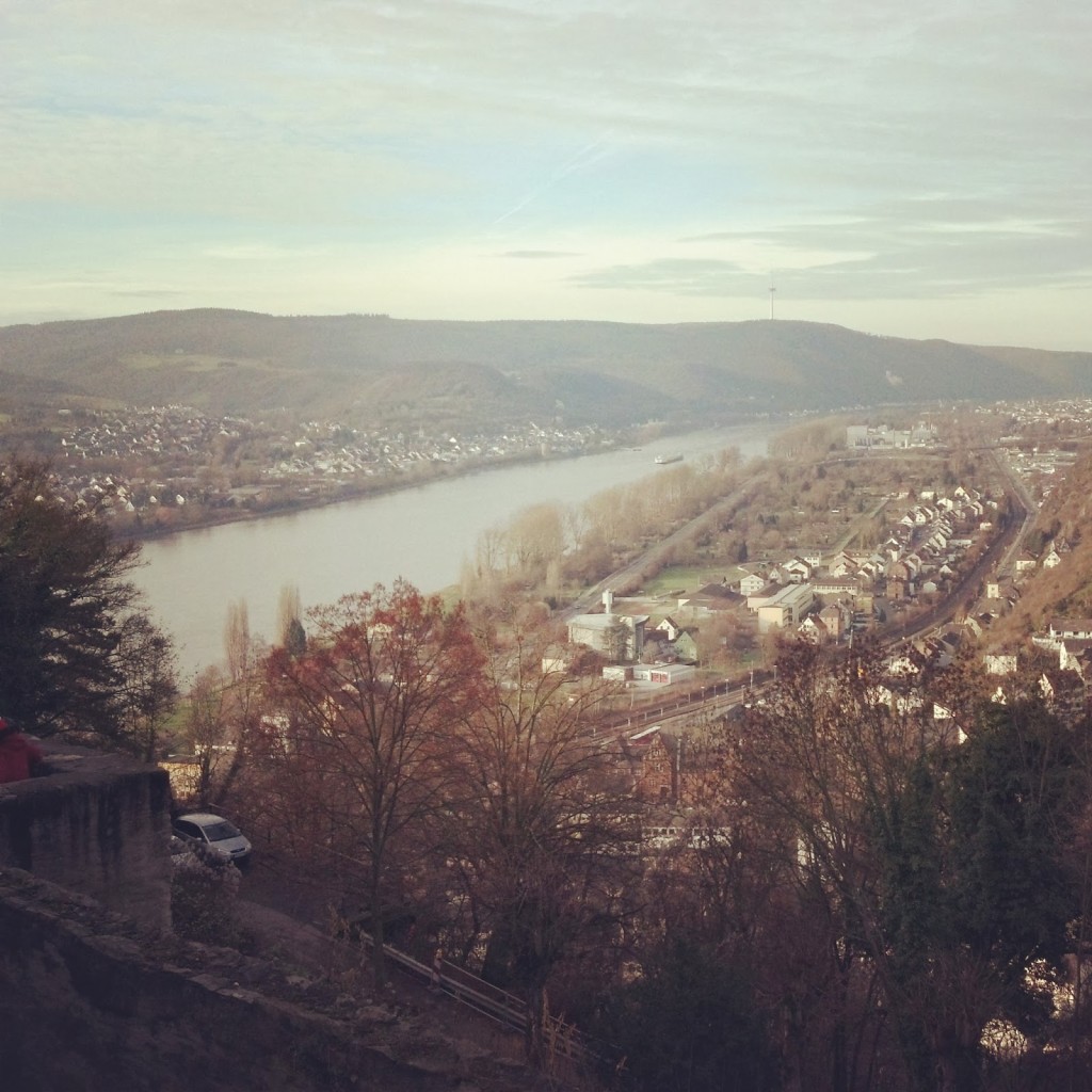 view of the Rhine Valley from Marksburg Castle