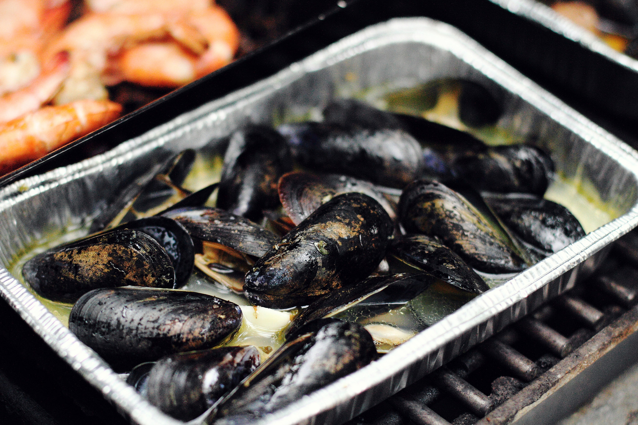 Smoky Grilled Mussels