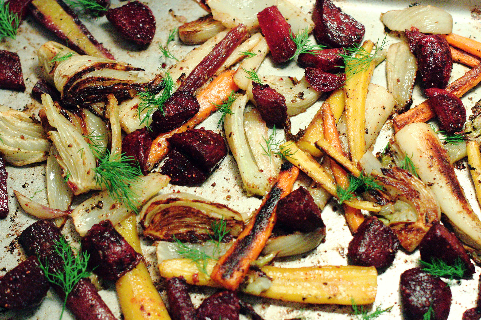 Caramelized Vegetables with Dijon Butter