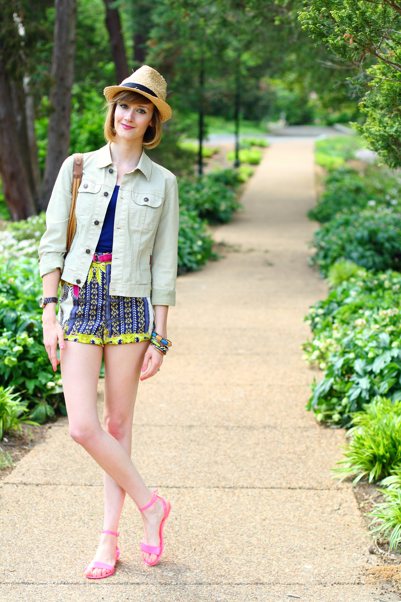 Topshop scarf print shorts