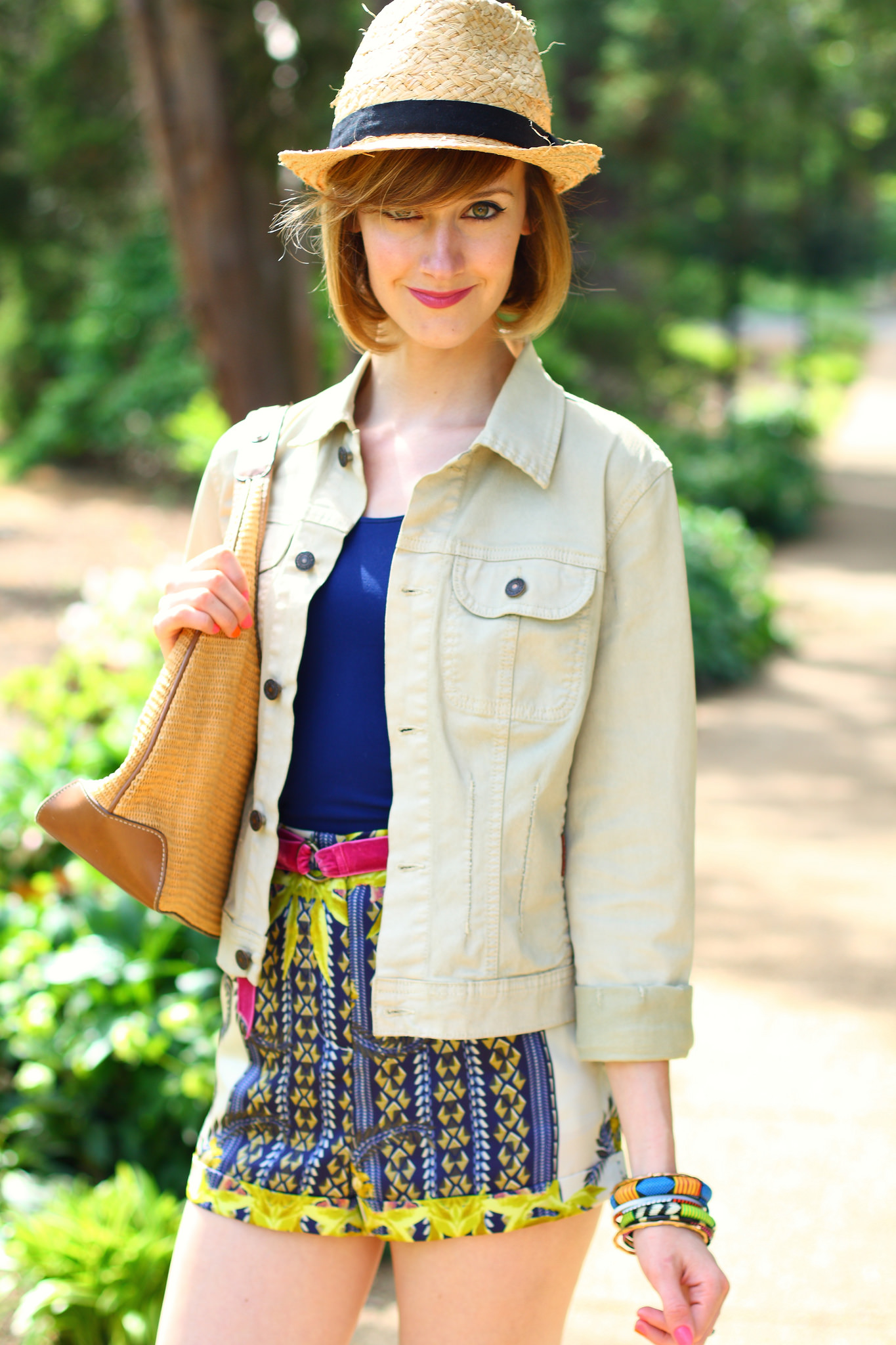 Topshop scarf print shorts