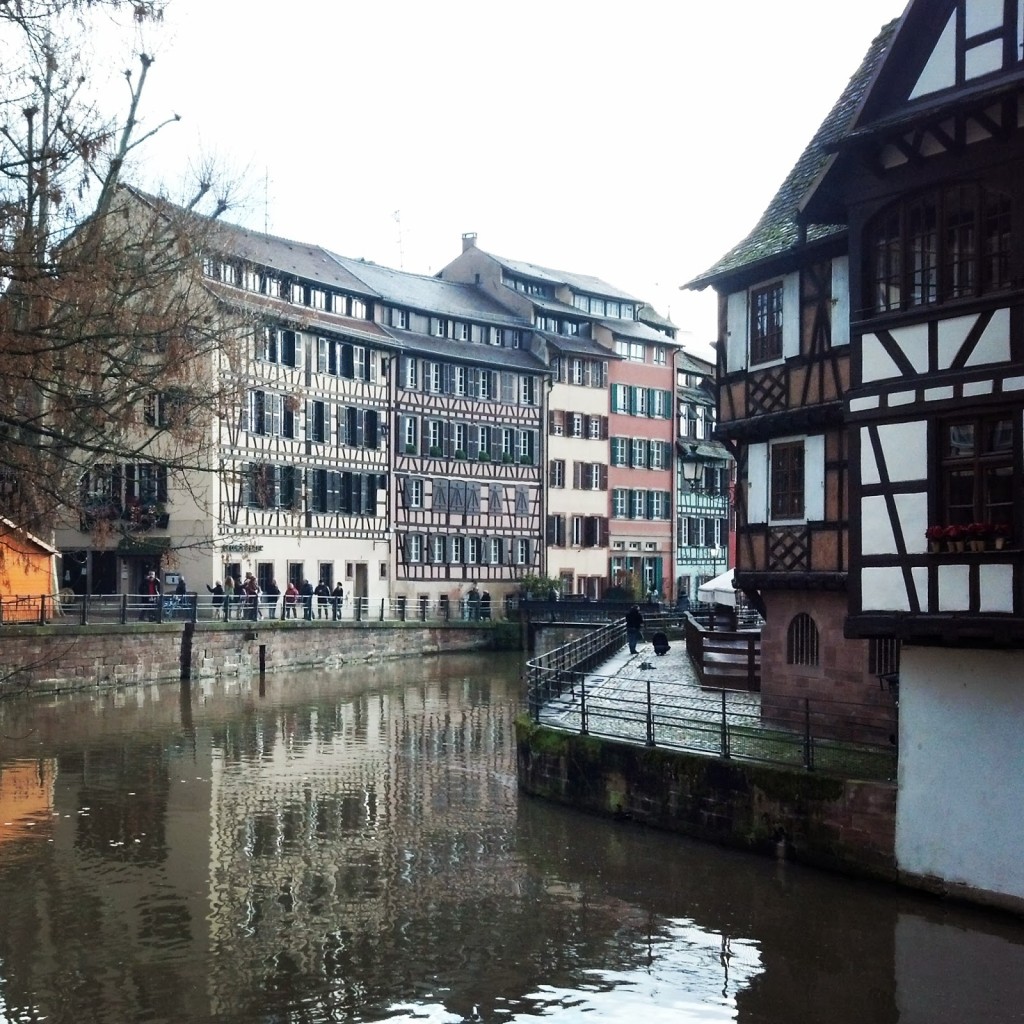 Alsatian half-timbered houses in Strasbourg