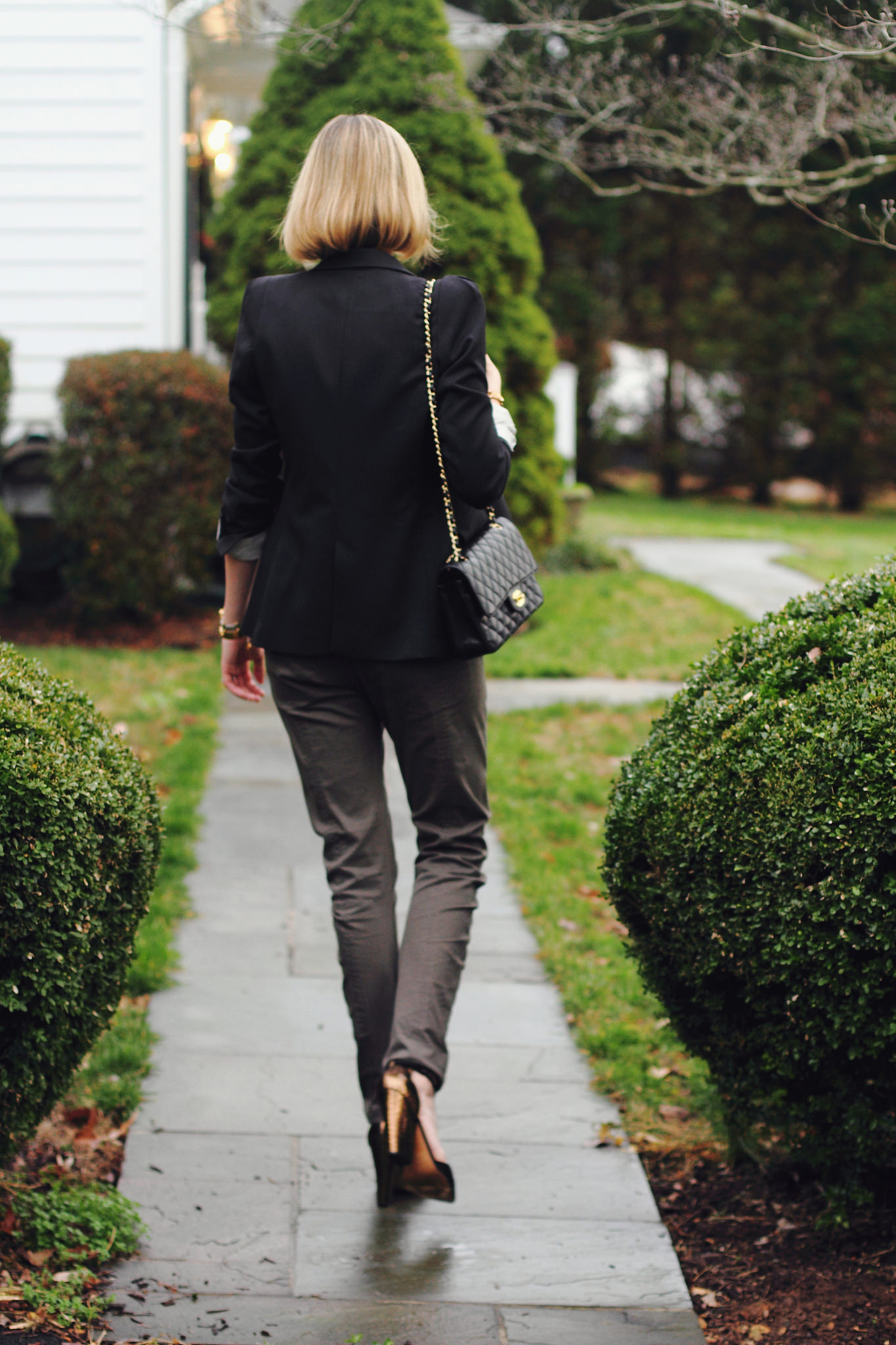 Zara blazer, Mango pants and Reiss shoes