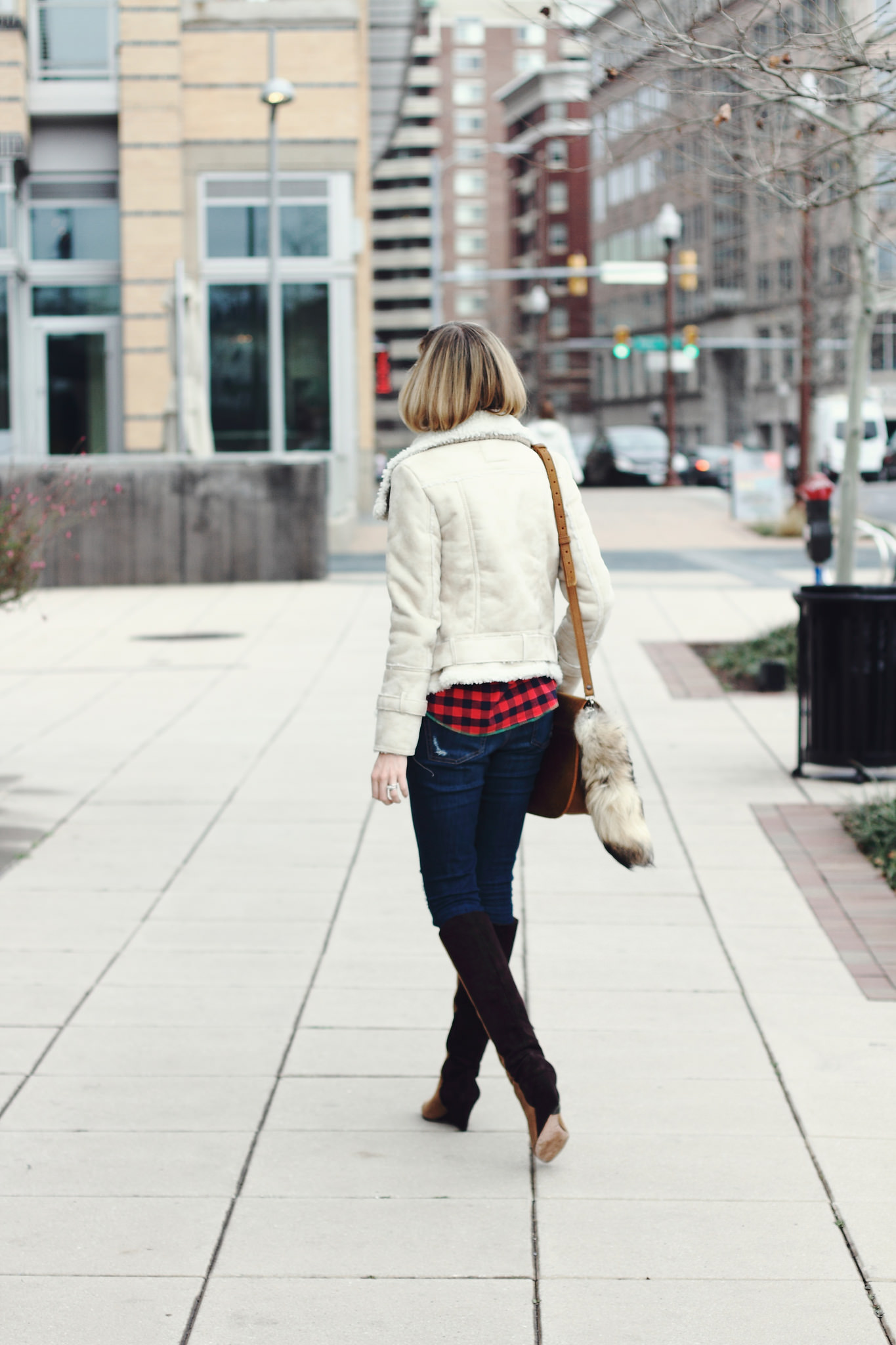 Mango shearling jacket