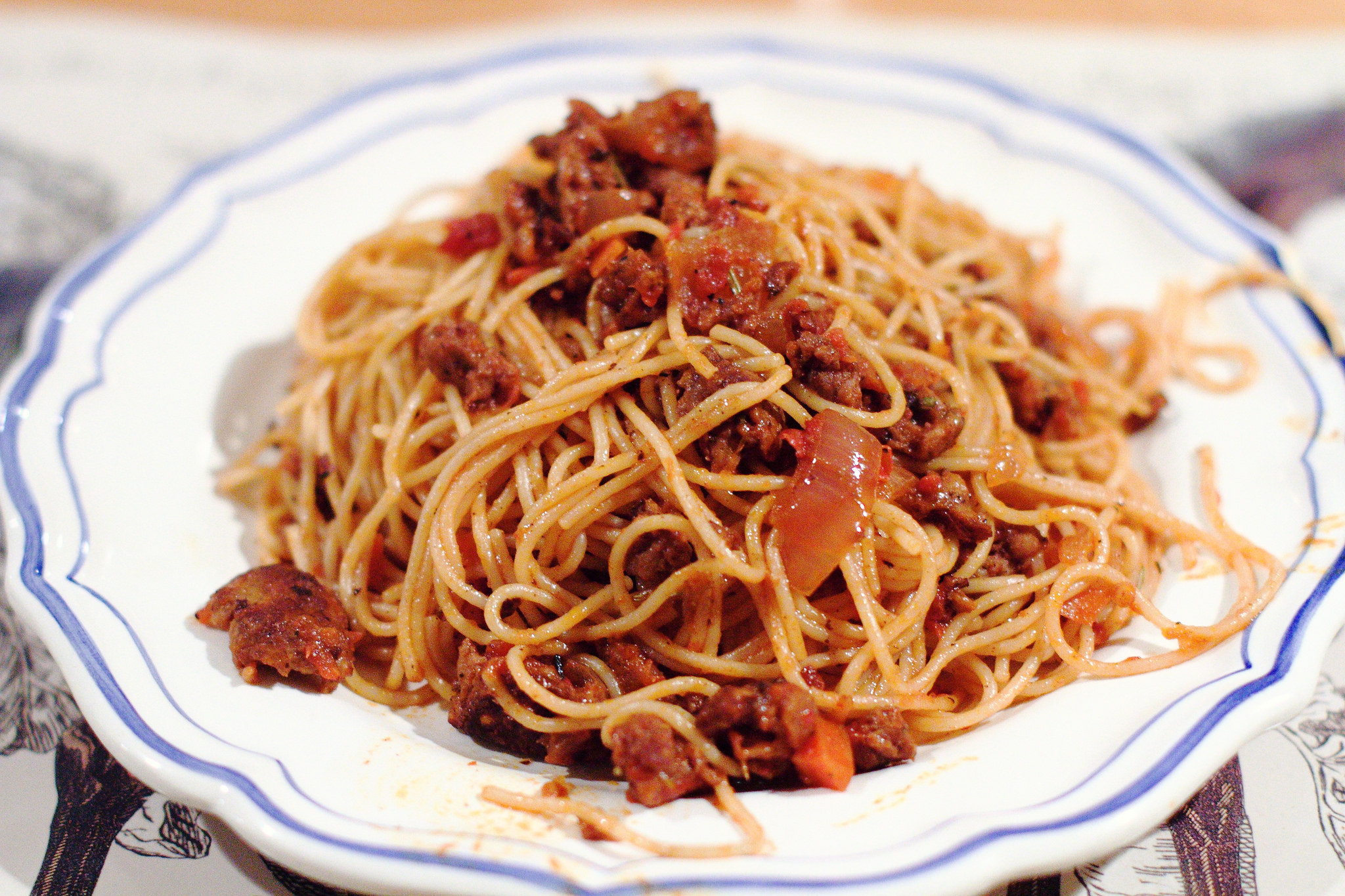 spicy sausage ragu