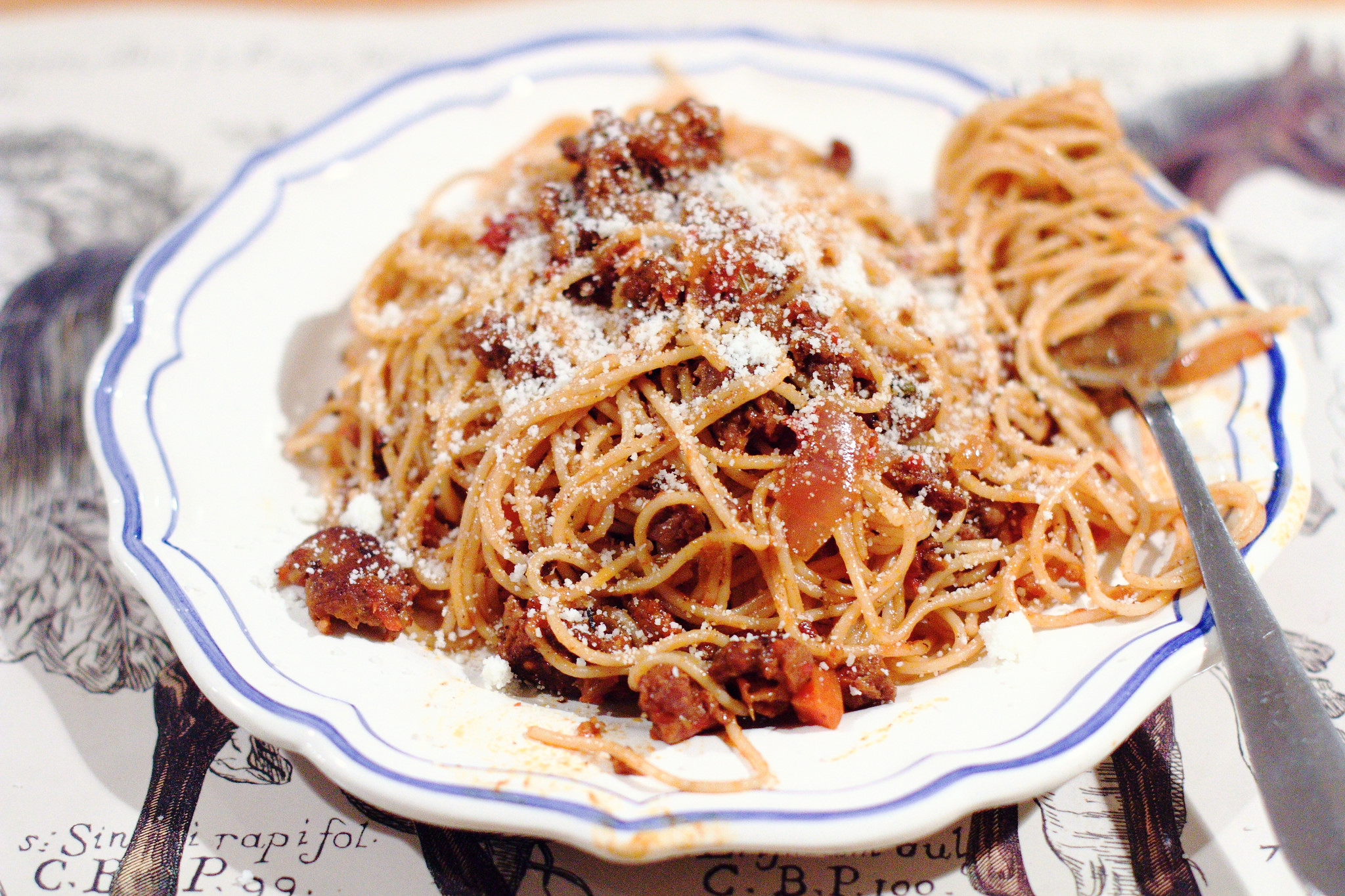 spicy sausage ragu