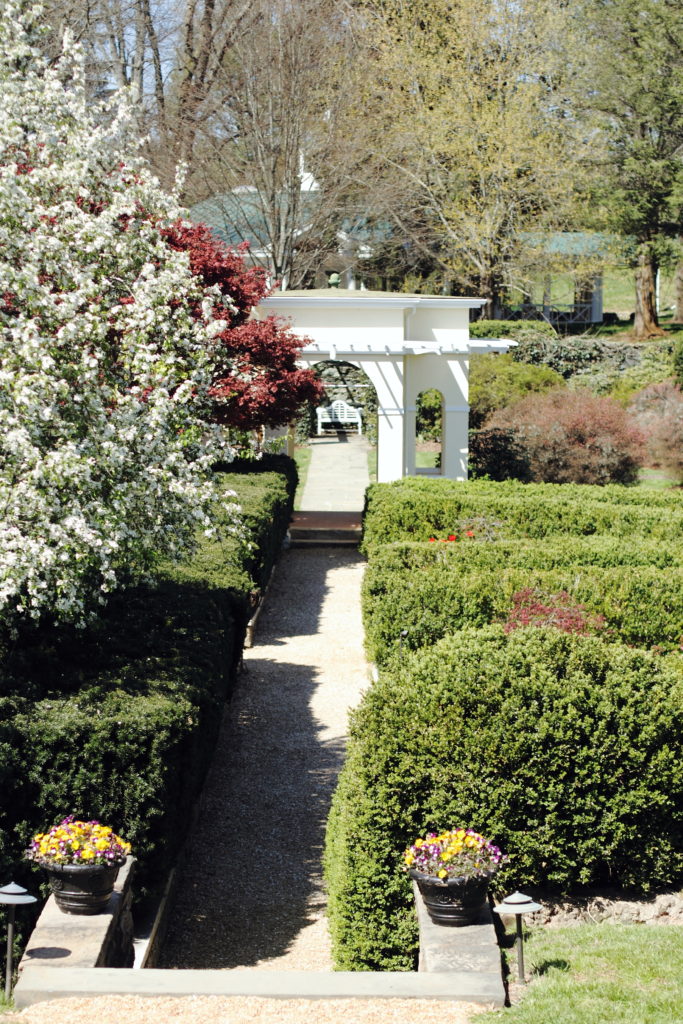 English garden at Airlie, Virginia