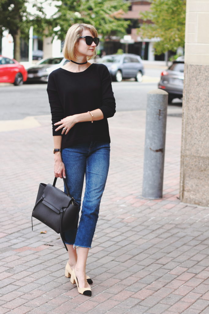 Express sweater and Topshop denim