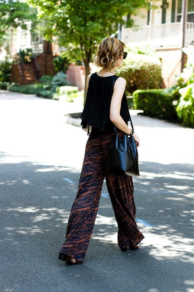 Zara top, Forever 21 pants, and Mansur Gavriel bag