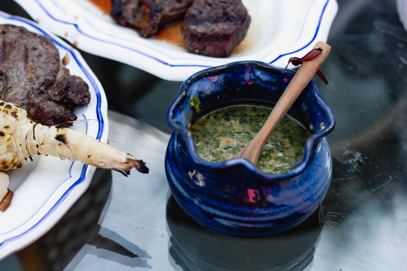 Grilled Steak with Chimichurri