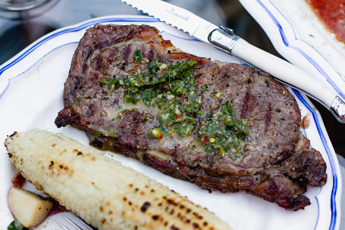 Grilled Steak with Chimichurri