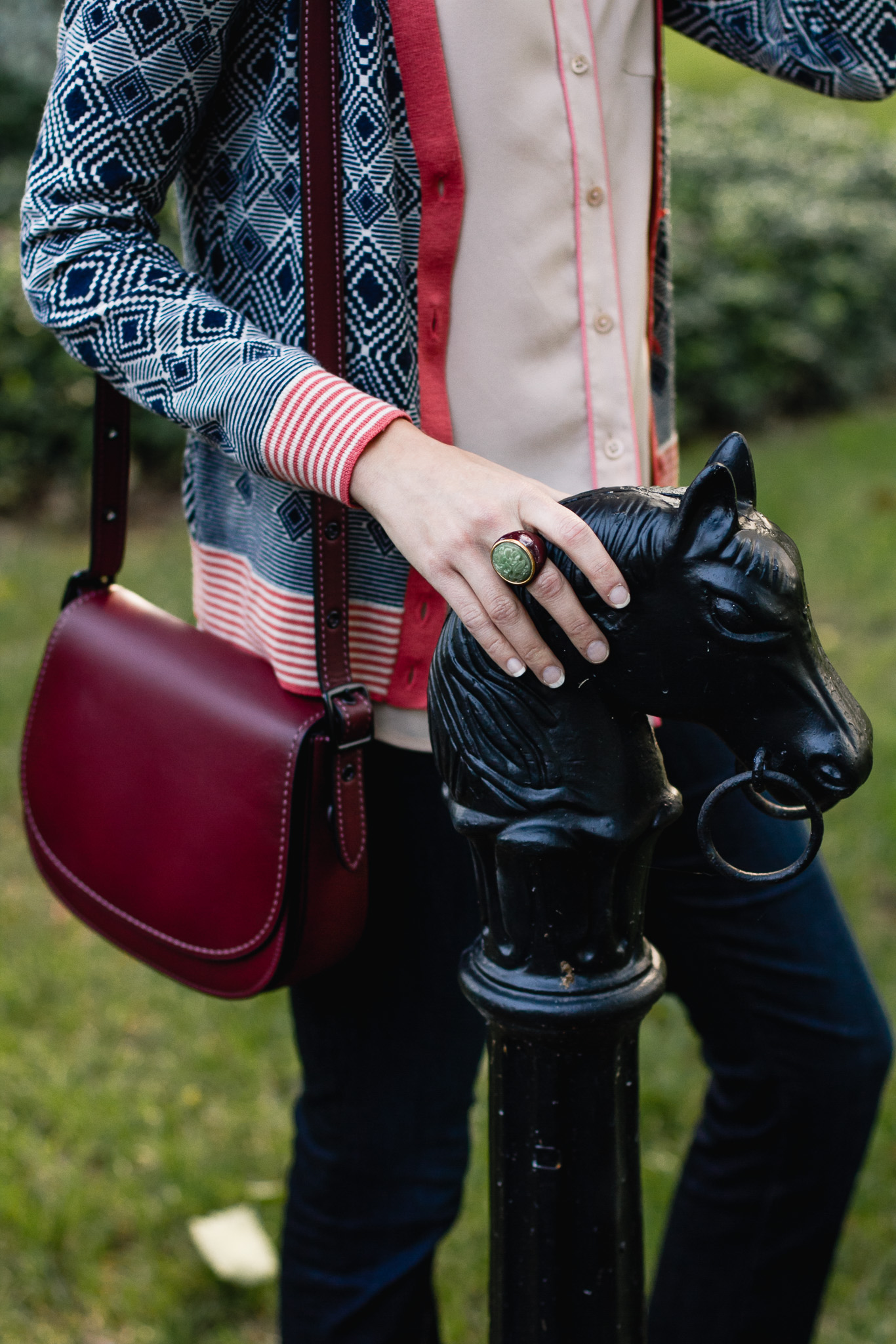 Oscar de la Renta ring and Coach bag