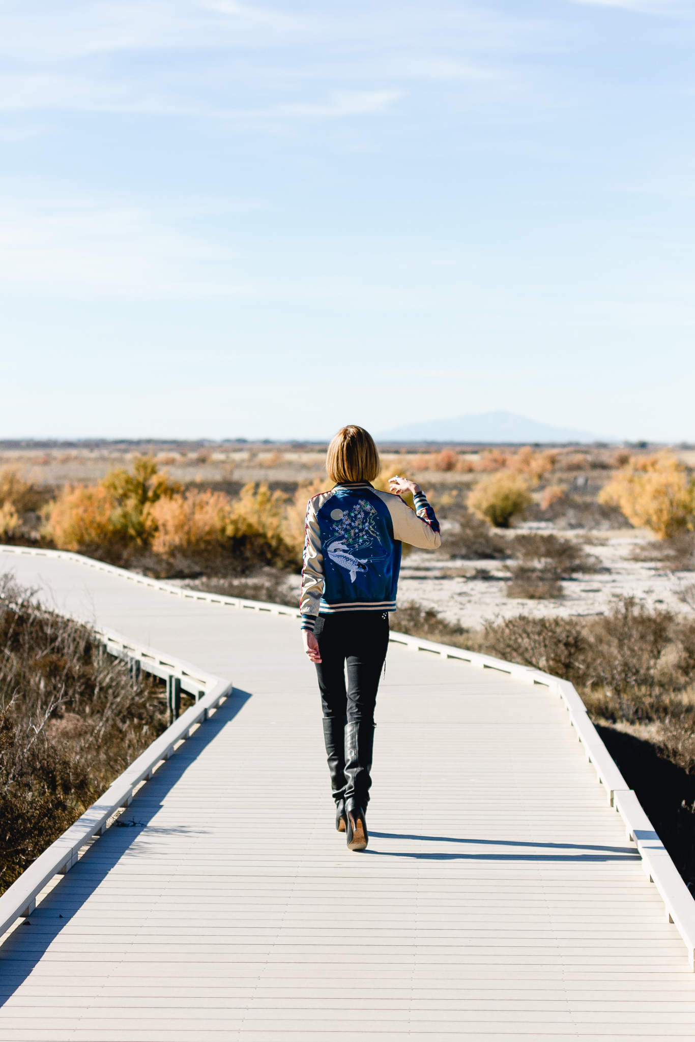 western-inspired outfit in Bottomless Lakes, New Mexico