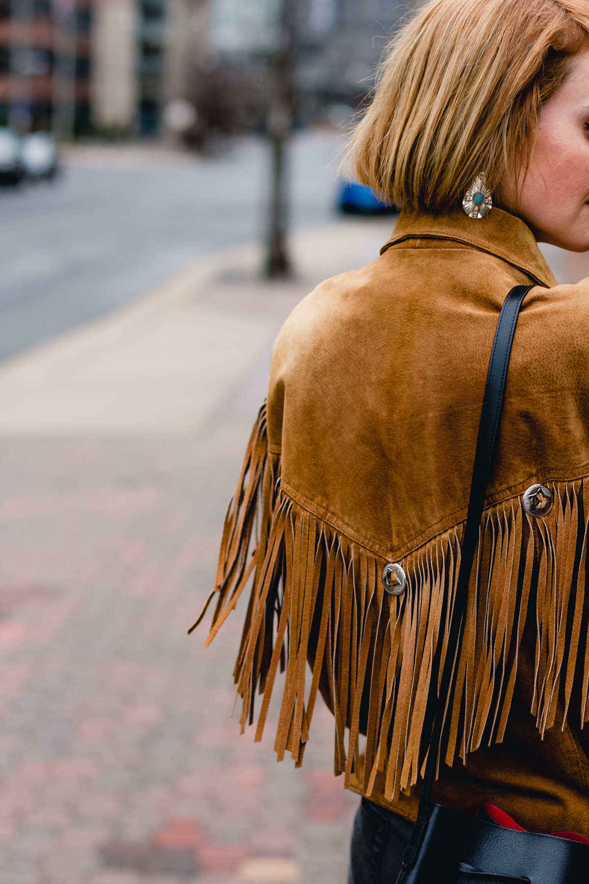 vintage fringe leather jacket