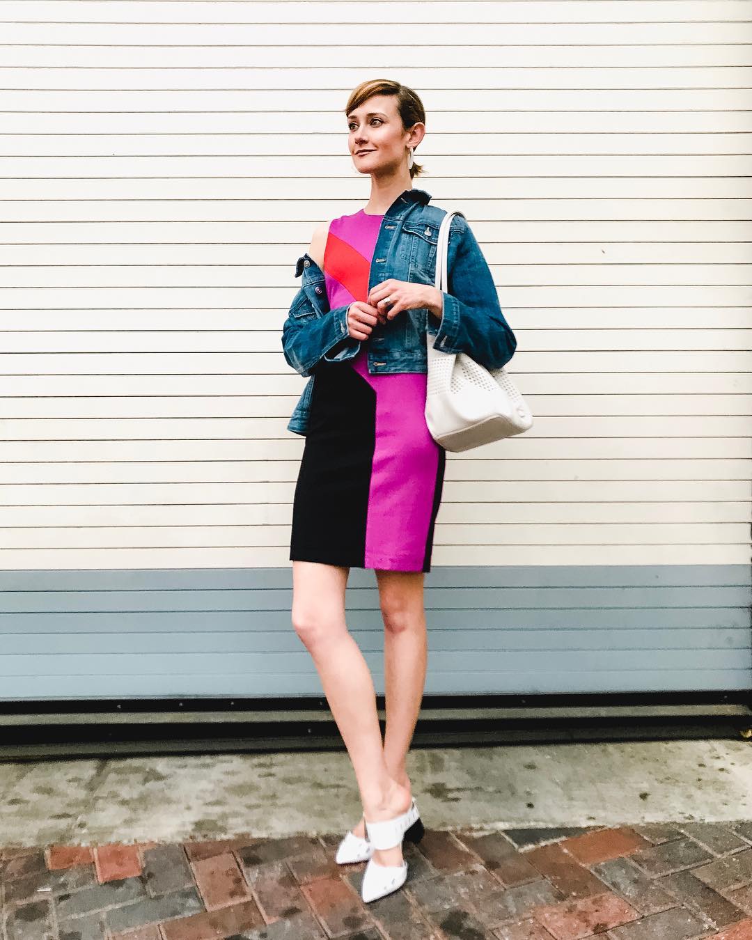 Current boutique colorblock dress