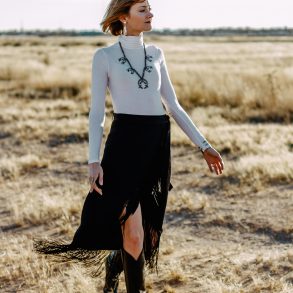 & Other Stories fringe skirt