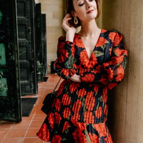 Keepsake mini dress holiday look