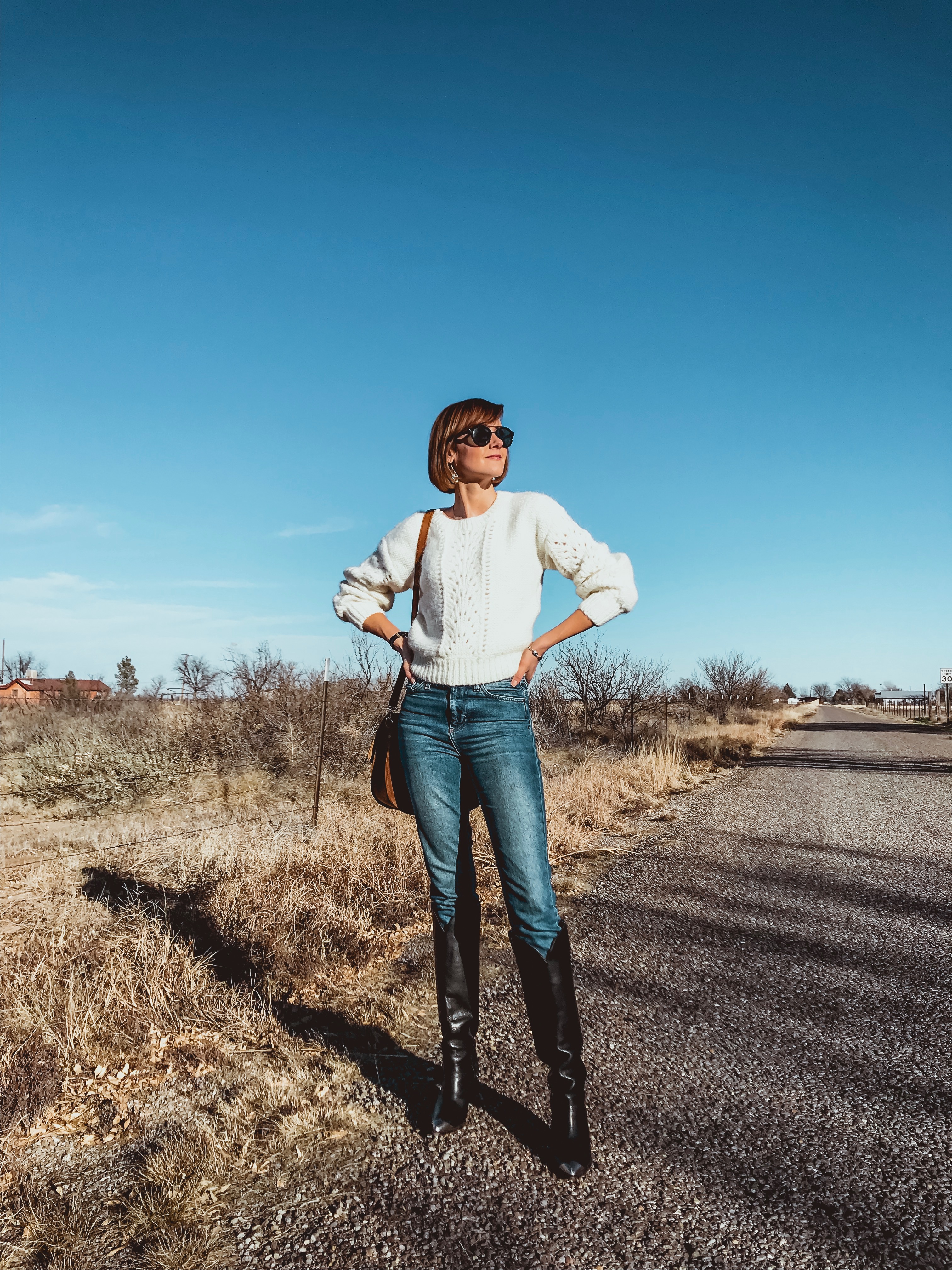 & Other Stories sweater and Isabel Marant boots