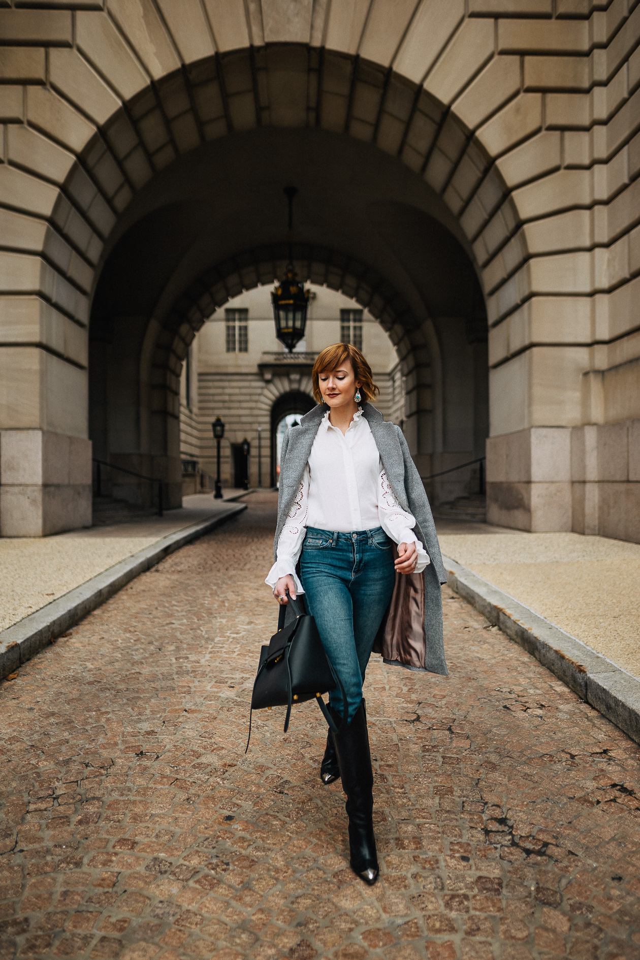 & Other Stories puffy sleeve blouse