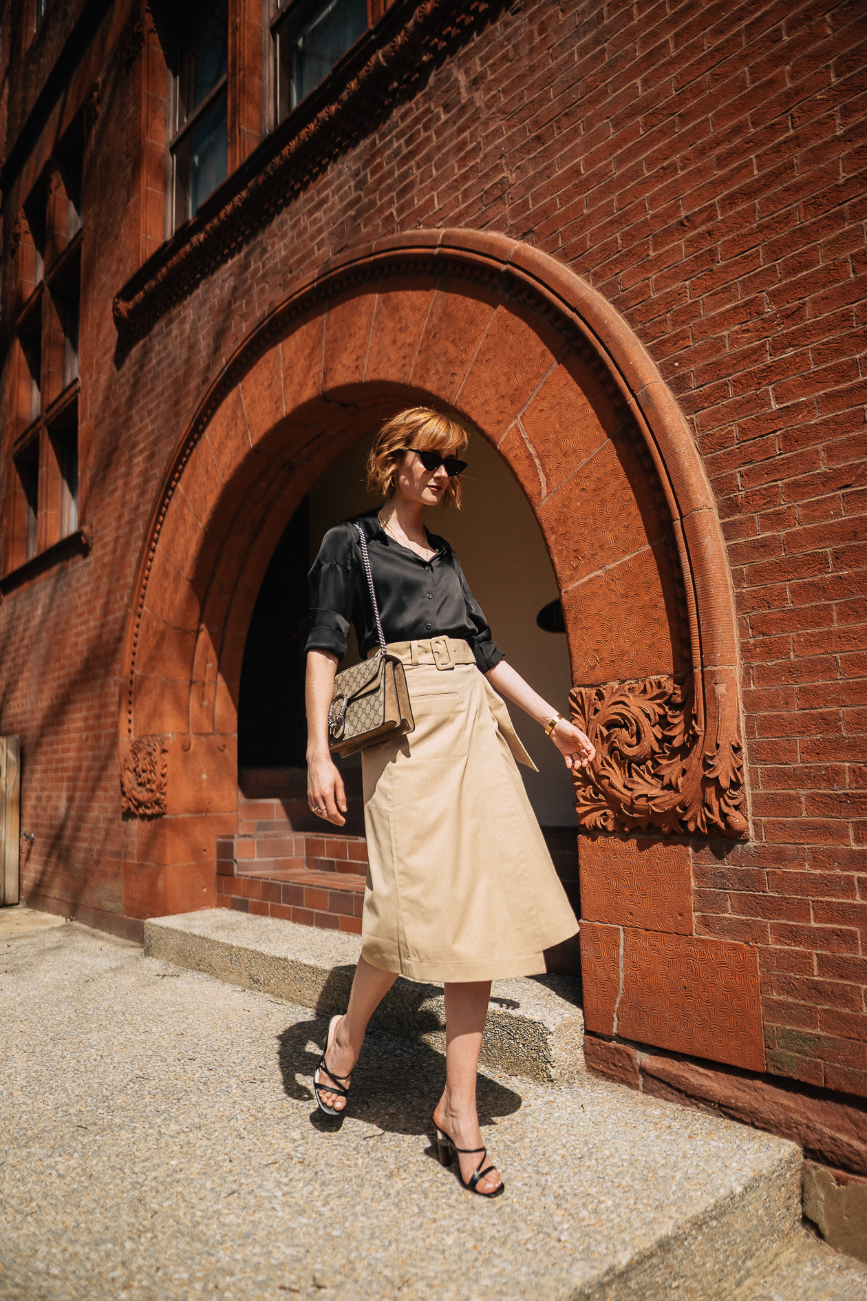 & Other Stories khaki skirt