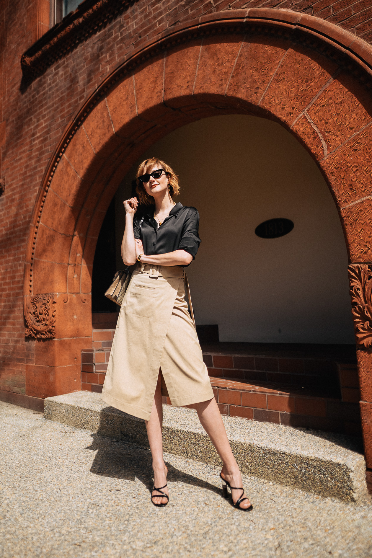 & Other Stories khaki skirt