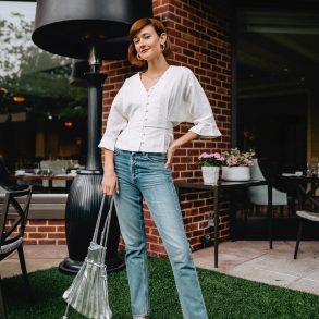 Citizens jeans & linen top