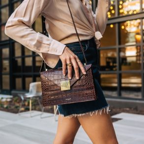 DeMellier London croc bag