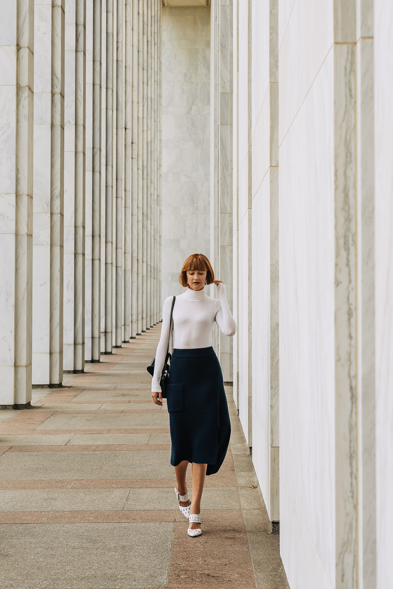 Tibi knit skirt and turtleneck