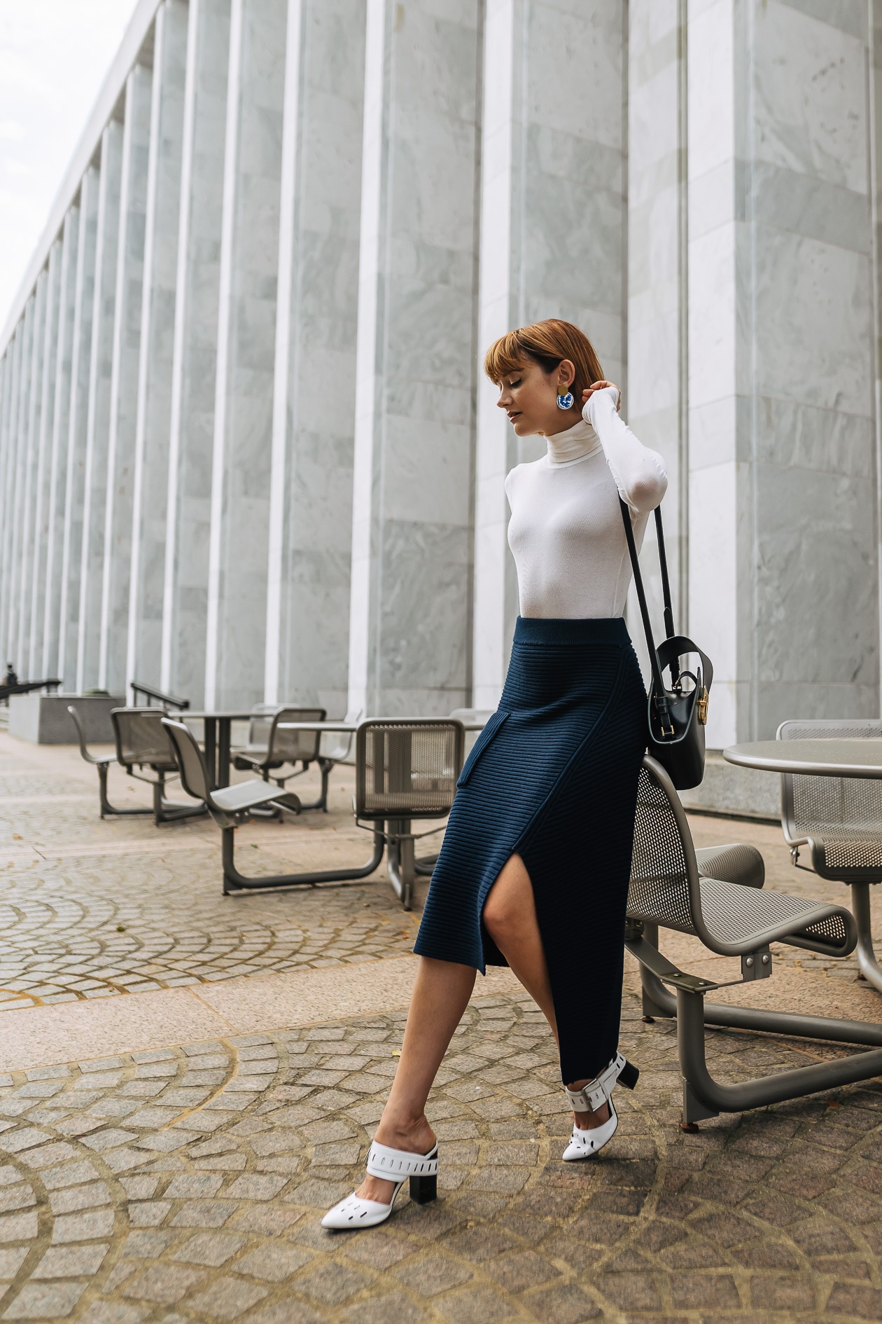 Tibi knit skirt and turtleneck