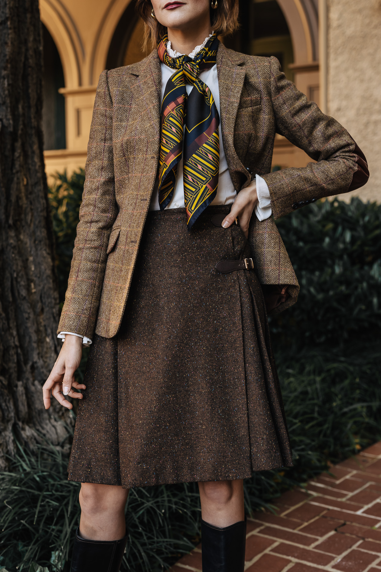 Brooks Brothers tweed jacket and skirt