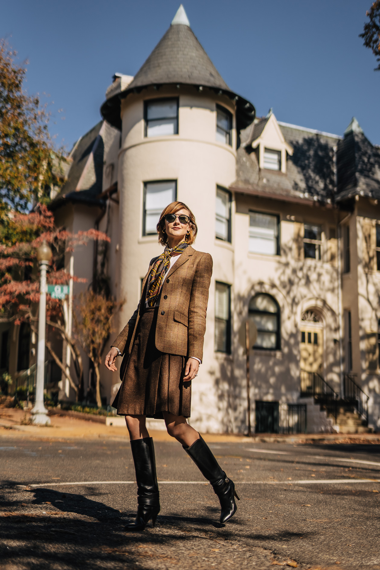 Brooks Brothers tweed jacket and skirt