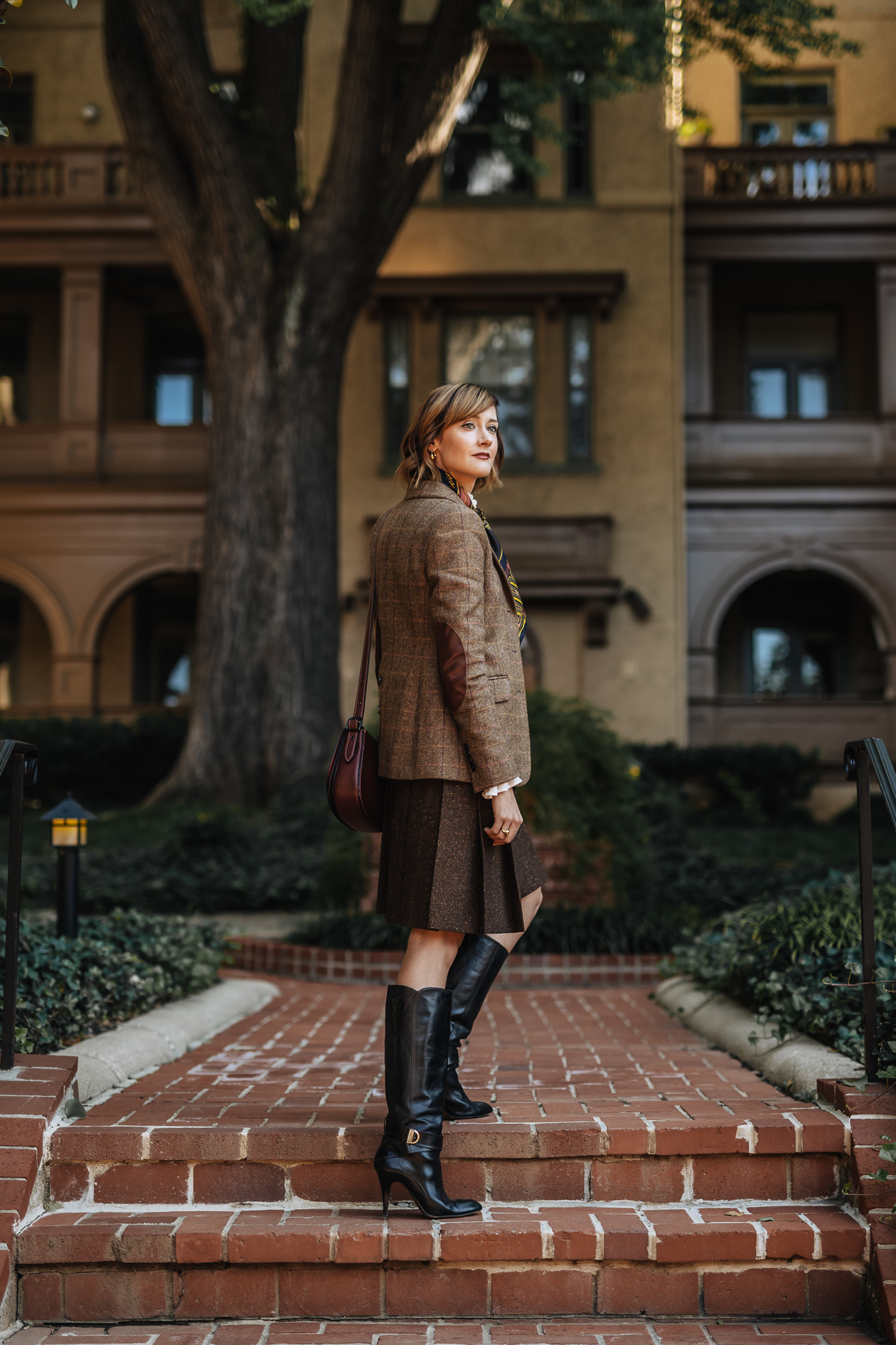 Brooks Brothers tweed jacket and skirt