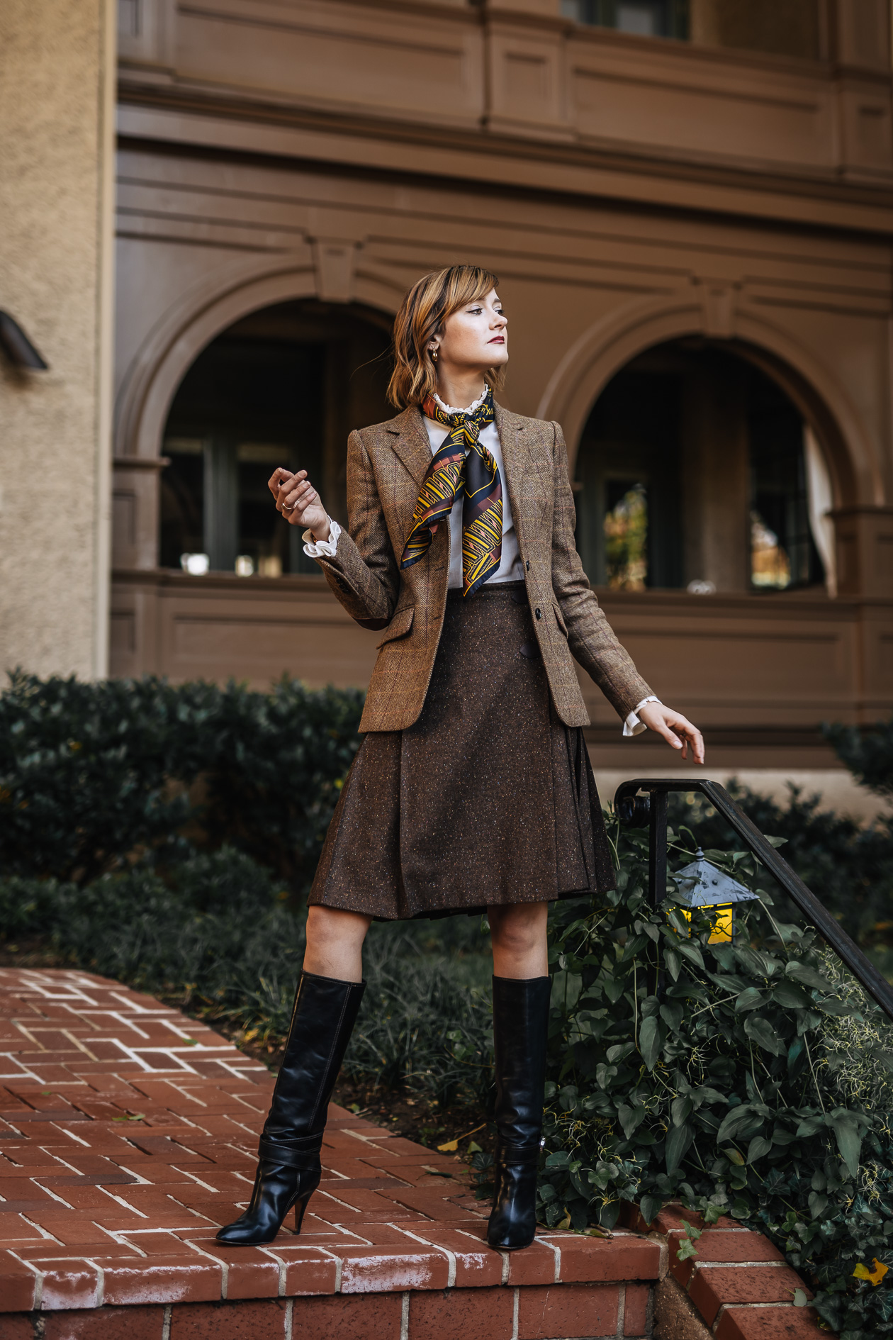 Brooks Brothers tweed jacket and skirt