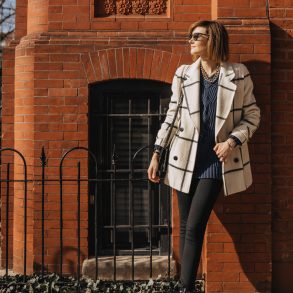 weekend outfit: fun coat + combat boots