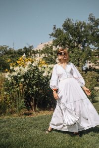 shop & style white maxi dress