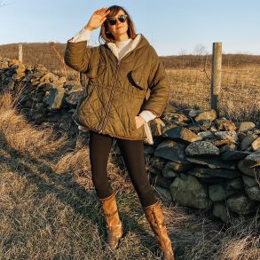 quilted coat outfit ideas