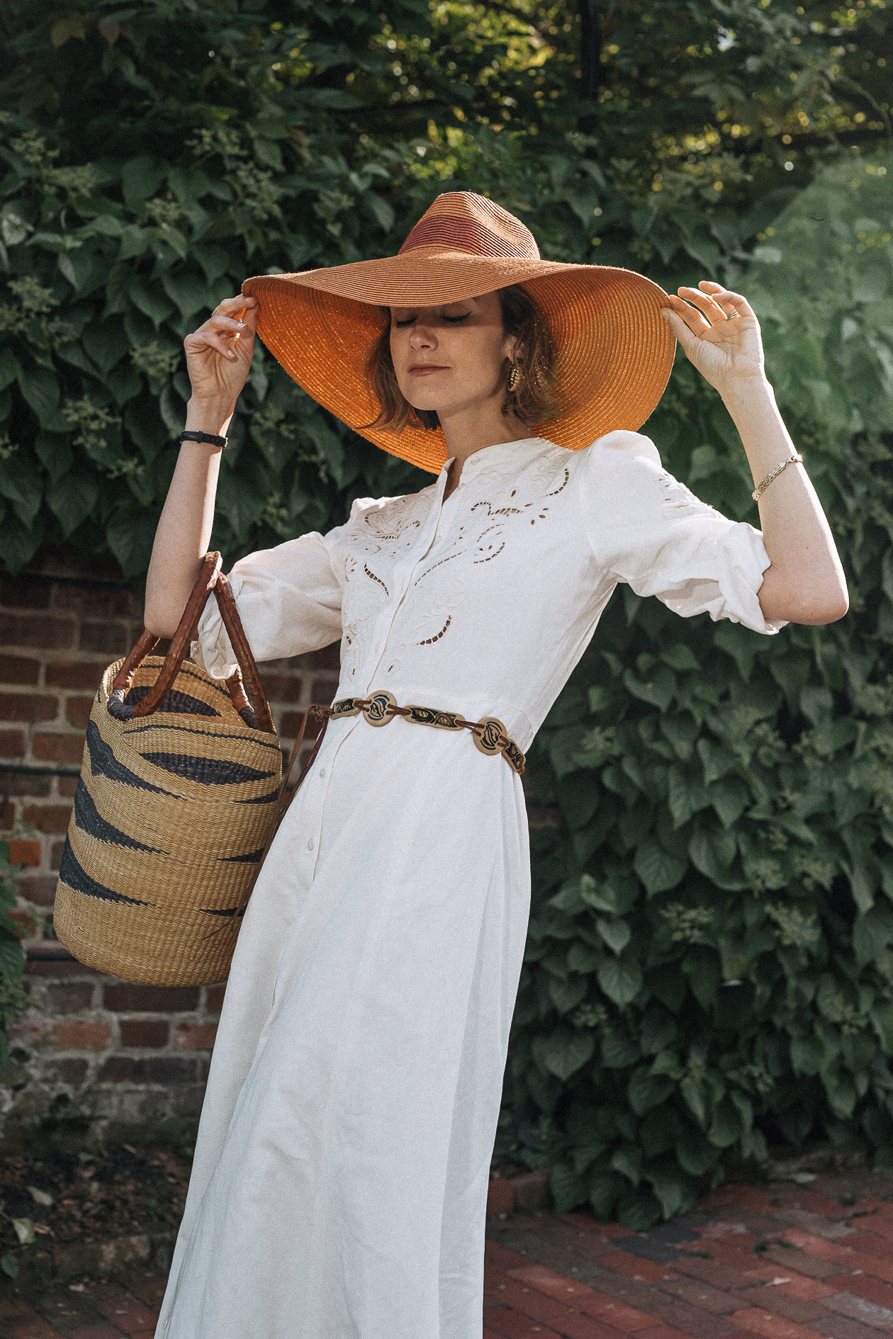 Sezane white maxi dress