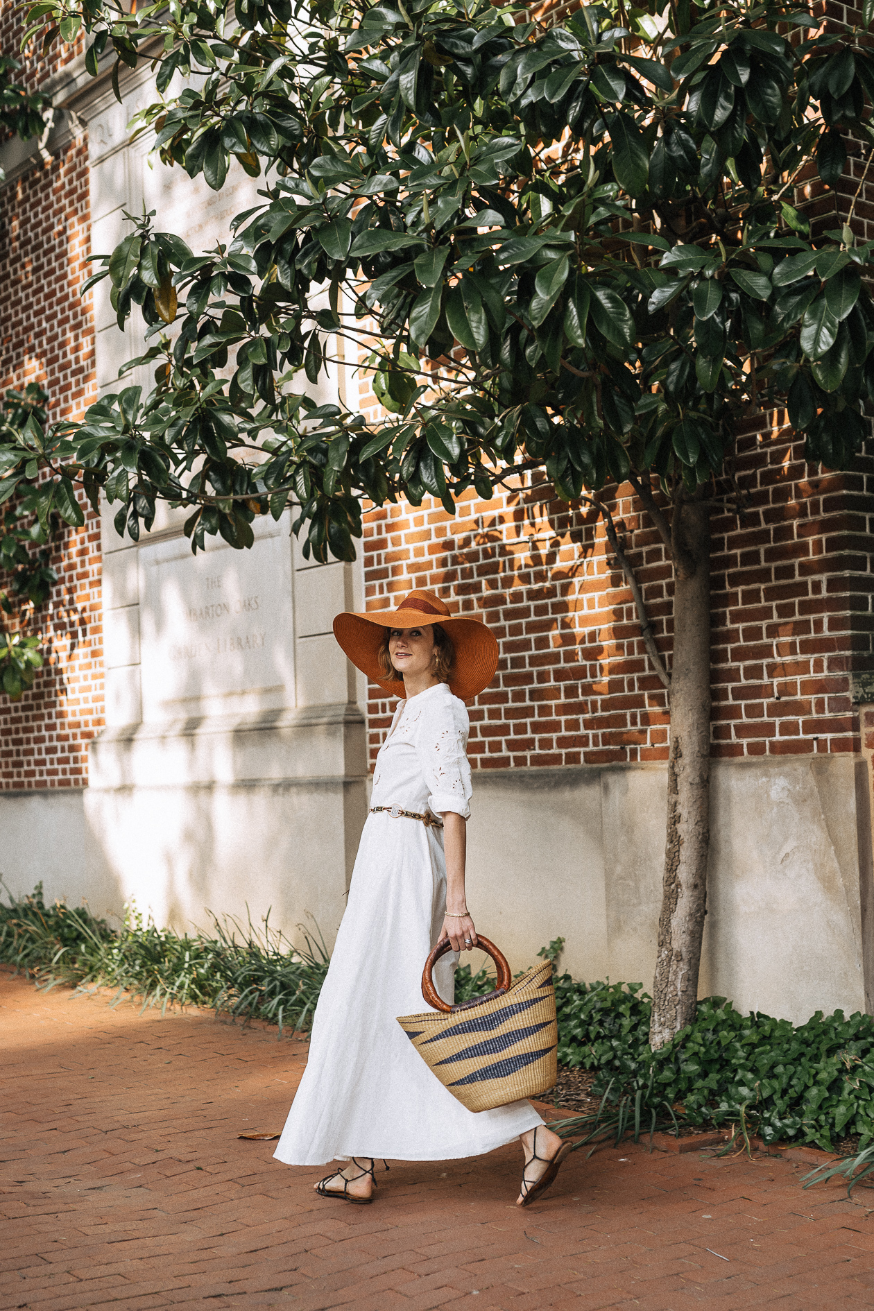 Sezane white maxi dress